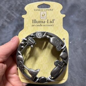 Yankee Candle Cocktails Decorative Silver Tone Candle Topper NEW